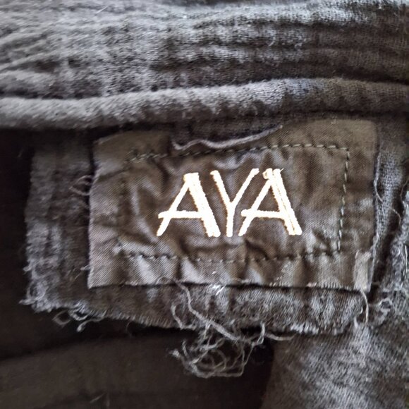 Aya Sacred Wear Black Summer Open Belly Top and Skirt NWOT - Picture 7 of 7